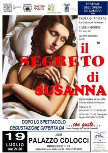 Locandina de "Il segreto di Susanna"
