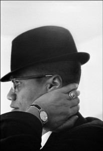 USA. Illinois. Chicago. Malcolm X during his visit to entersprises owned by Black Muslims. 1962.