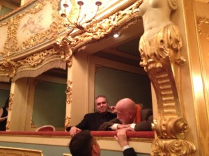 Gasparon (a sx) e Pizzi presenti a teatro (fot Andrea Zepponi) - Musicuturaonline
