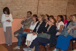 Roncarolo e pubblico alla conferenza a Casteggio (PV) -  Museo Oltrep+¦ Pavese - Musiculturaonline