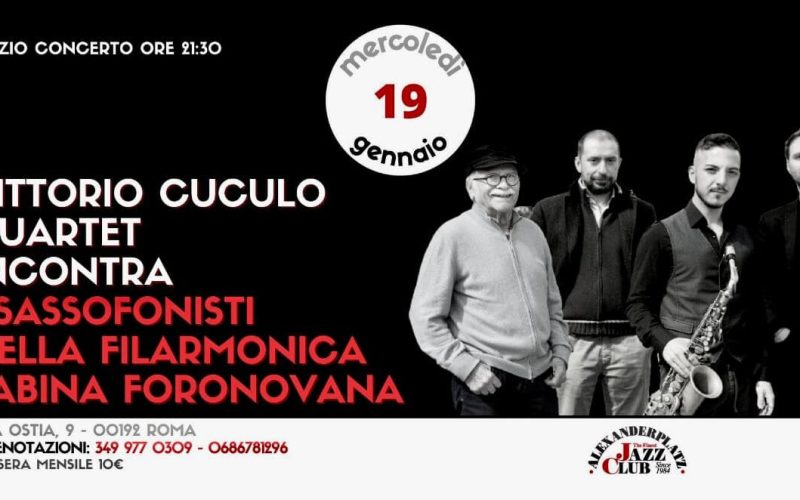 Vittorio Cuculo Quartet live all’Alexanderplatz di Roma