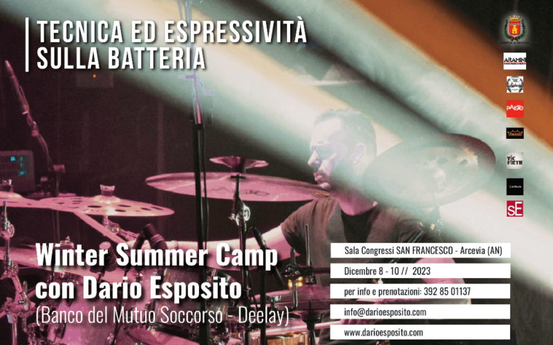 Drum Winter Camp con Dario Esposito ad Arcevia